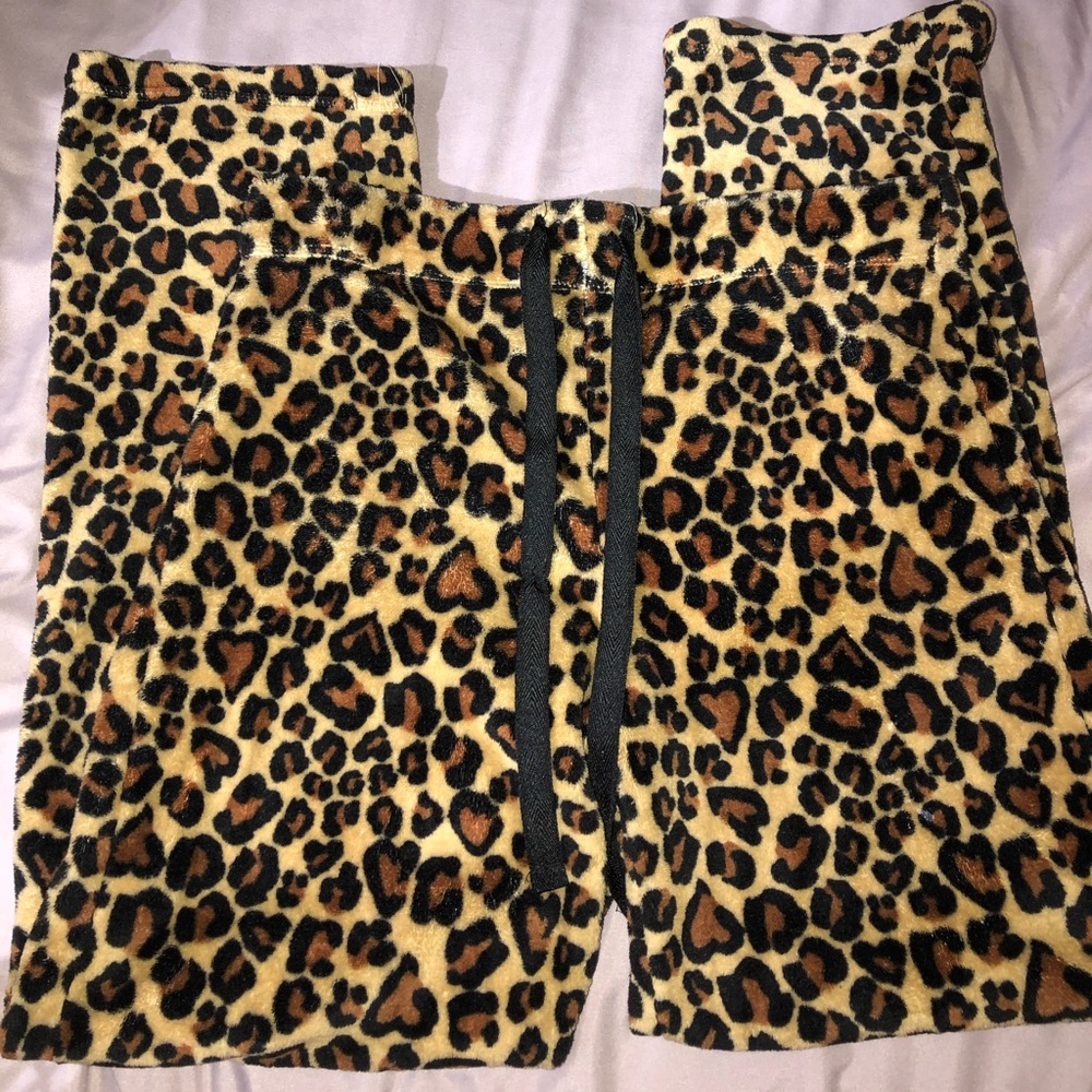 furry cheetah print pjs :) 🐆